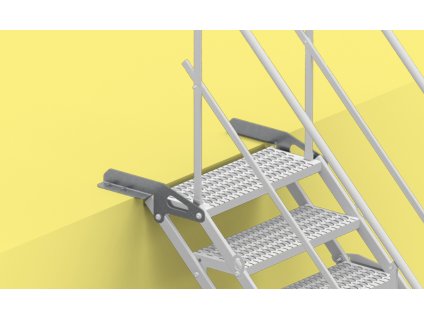 TAS stairs steel upper foot levelling final step