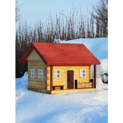 Ptačí krmítko roubenka