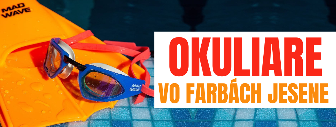 Plavecké okuliare vo farbách jesene 2025