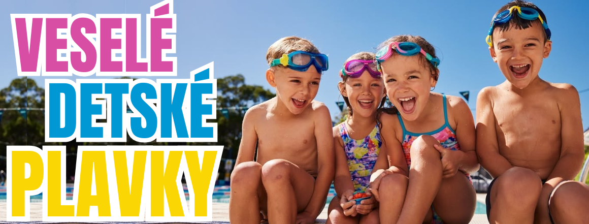 Detské farebné plavky