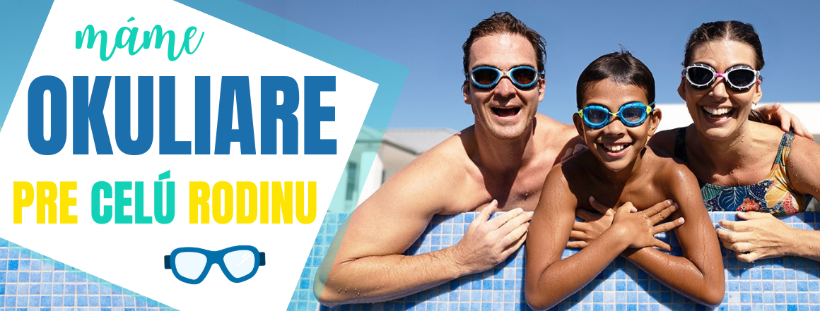 Plavecké okuliare pre celú rodinu
