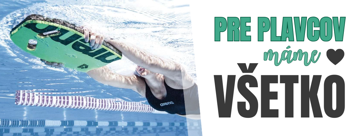 Všetko pre plavcov - čiapka, packy, šnorchel, piškóta