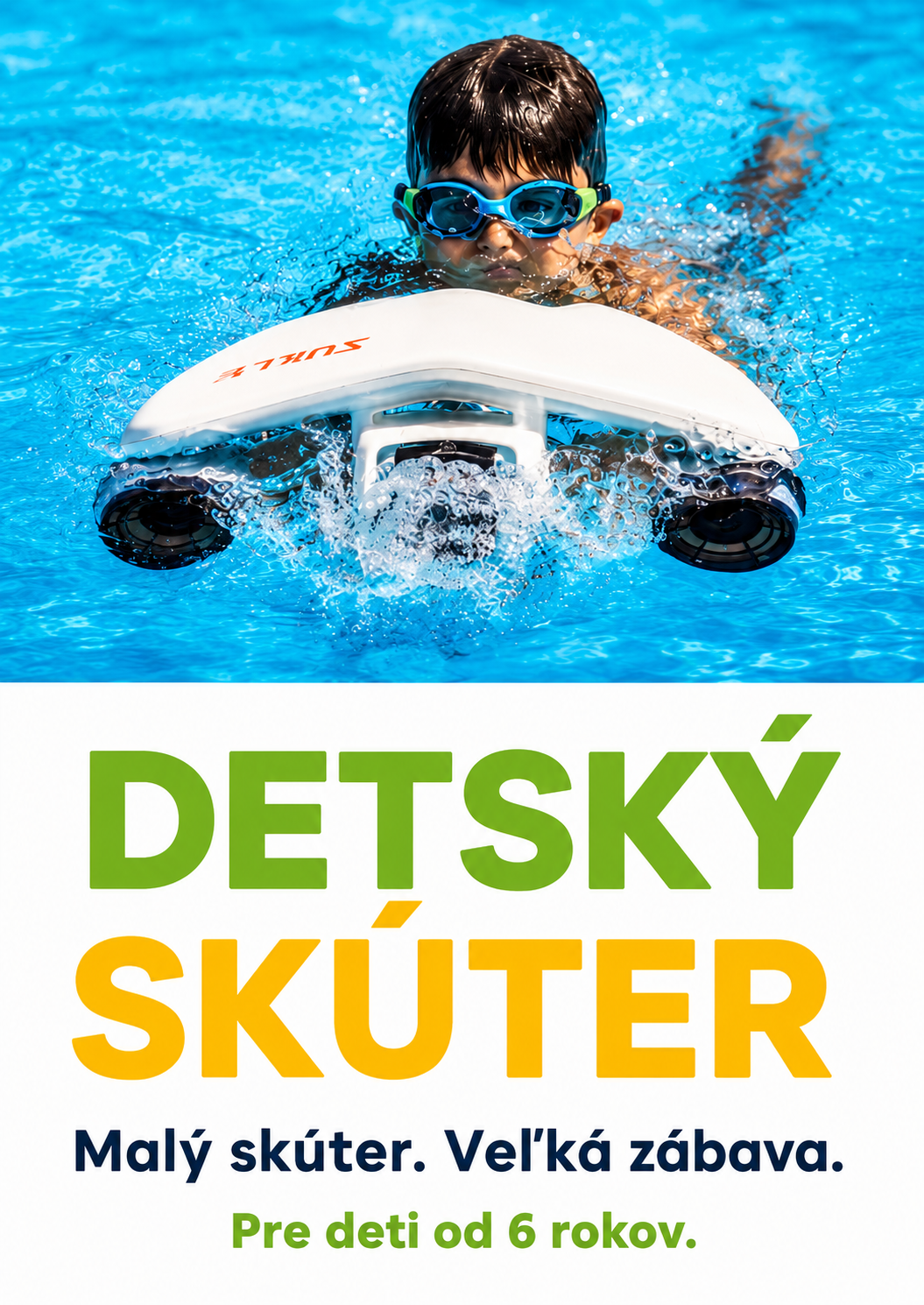 Detský podvodný skúter