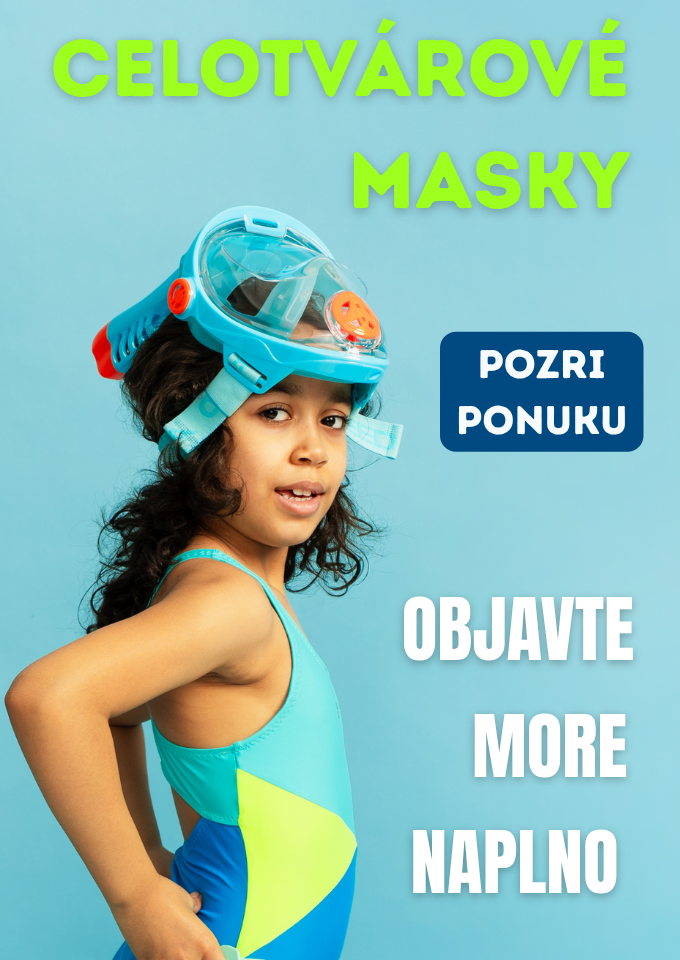 Celotvárové masky na letné šnrochlovanie
