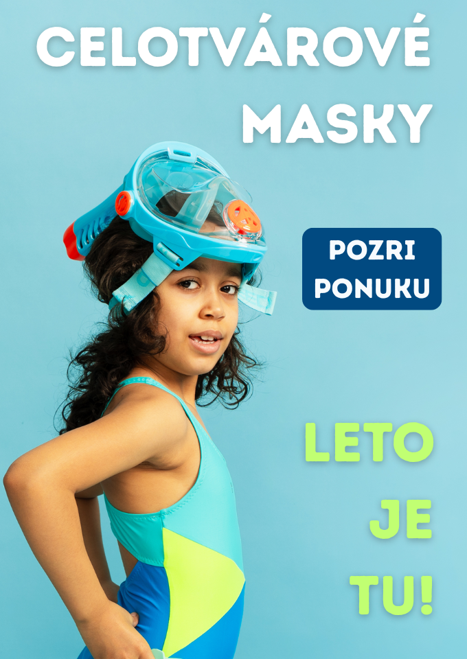 Celotvárové masky na letné šnrochlovanie