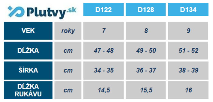 detske-tricko-uv-ochrana-martes-ufi-kids-velkost