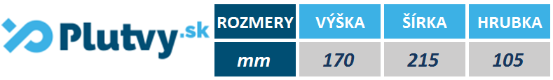 Tabuľka rozmerov dosky Speedo Pullbuoy od PLUTVY.sk