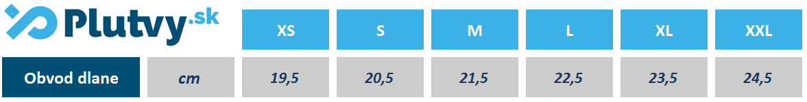 neoprénové rukavice, tabuľka veľkostí Aqualung Thermocline - Plutvy.sk