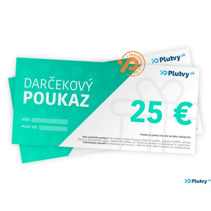 darcekovy poukaz 25 eur plutvy sk