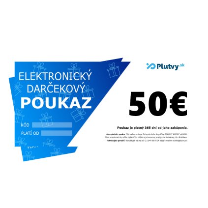 darcekovy poukaz plutvy 50