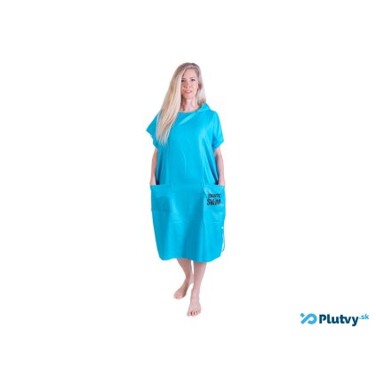 damske poncho modre svetle dlhe
