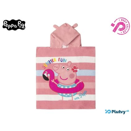 pepa pig detske poncho plavanie kupanie