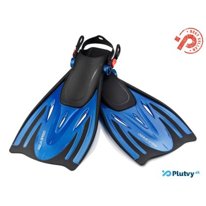 aqua snorkel detske remienkove plutvy modre