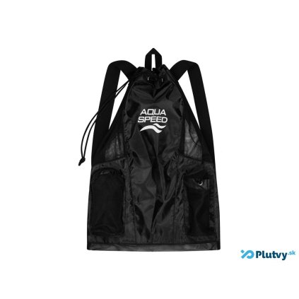 vak dovolenka plutvy snorchle gear bag cierny