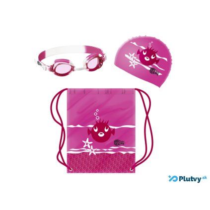 plavecky set dievca ciapka okuliare