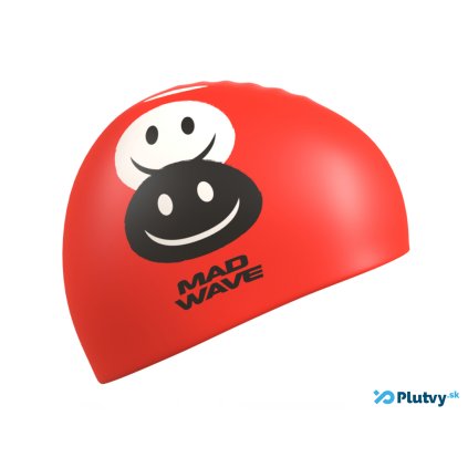 detska plavecka ciapka smile cervena