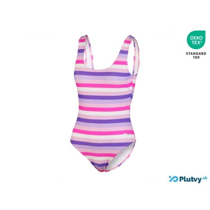 pasikave damske plavky beco fresh stripes ruzove