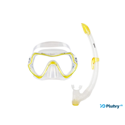 mares pure vision snorchlovanie maska set zlty