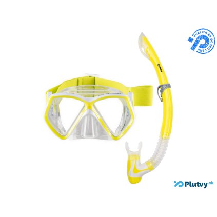 mares pirae neon detska sada snorchlovanie zlta