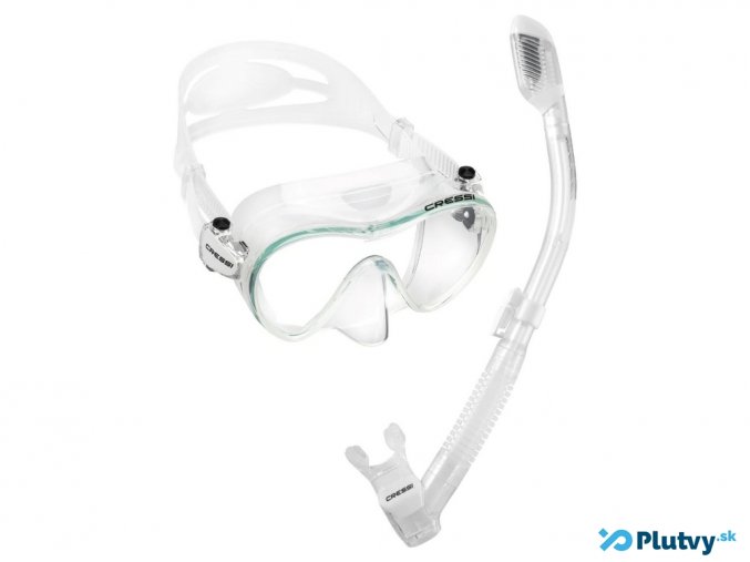 cressi f1 dry snorchlovai set priehladny