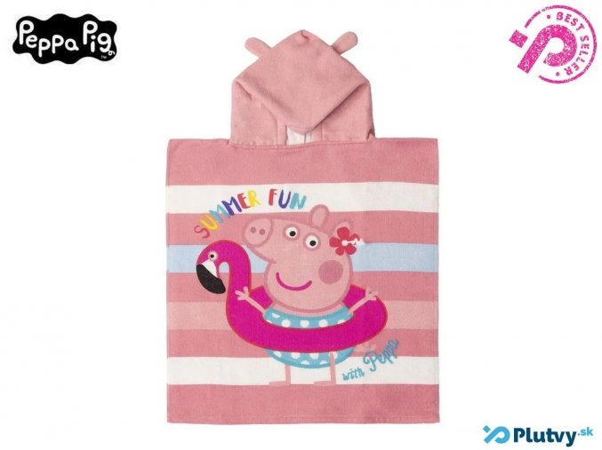 pepa pig detske poncho plavanie kupanie