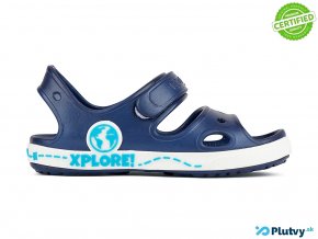 coqui yogi detske sandale modre chlapcenske