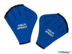 rukavice plavanie aqua speed modre