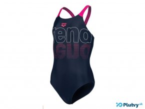 arena swim v back graphic plavky dievca tmave