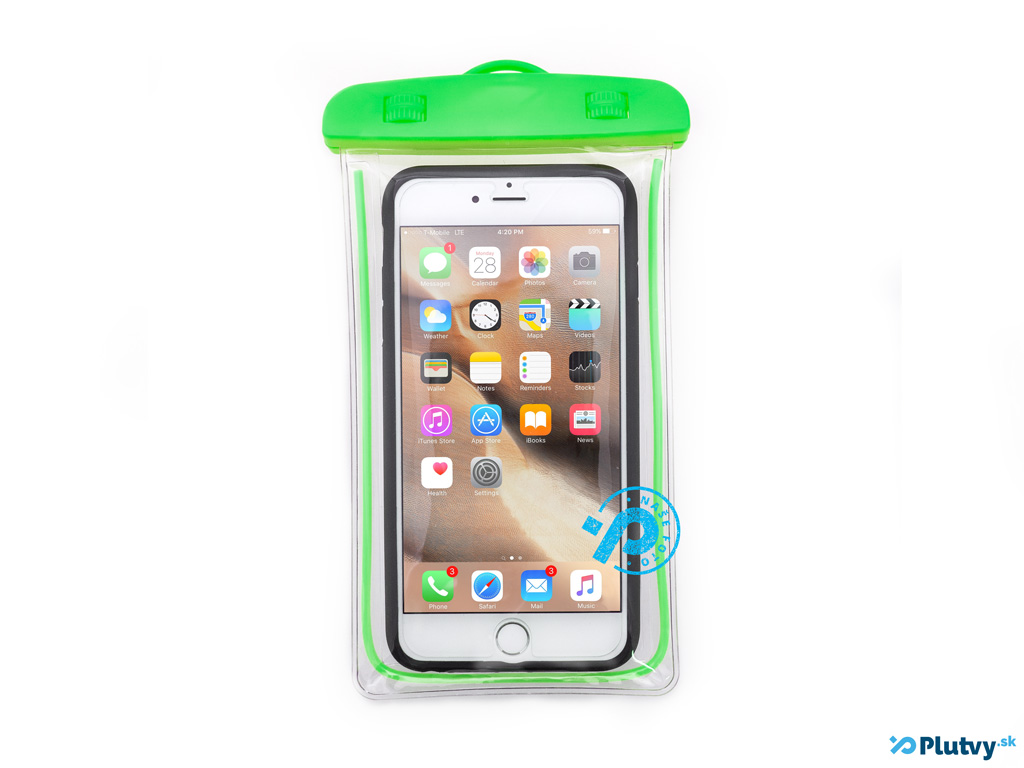 Vodotesný obal na mobil Holiday Farba: zelená