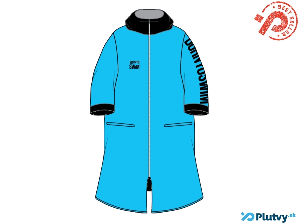 Plavecká zateplená parka BornToSwim Farba: modrá, Veľkosť: XXL