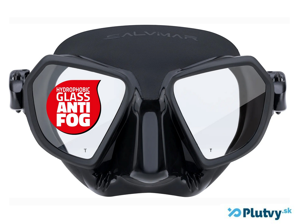Freedivingová maska Salvimar Fluyd Noah Farba: čierno-čierna, Antifog: zosilnený Antifog