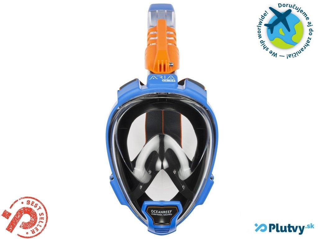 Celotvárová maska Ocean Reef Aria QR+ Farba: modrá, Veľkosť: L/XL
