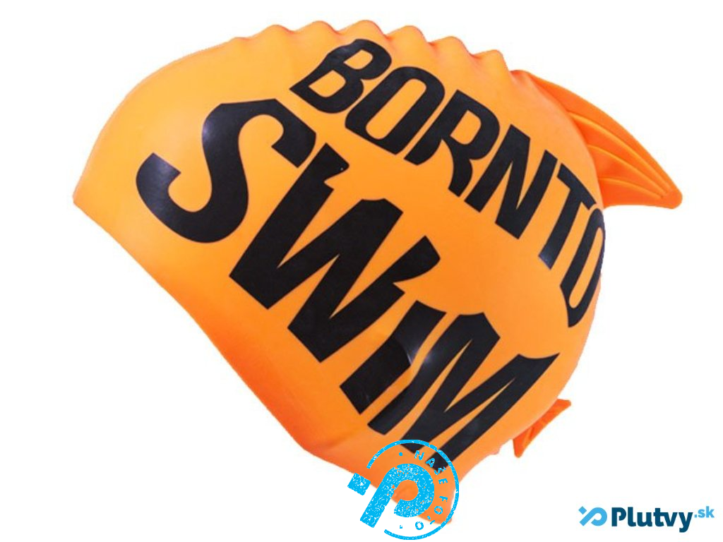 Detská plavecká čiapka BornToSwim Farba: oranžová