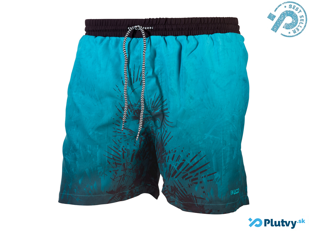 Beco Ocean Night - rýchloschnúce plavecké šortky Farba: tyrkysové, Veľkosť: 4XL