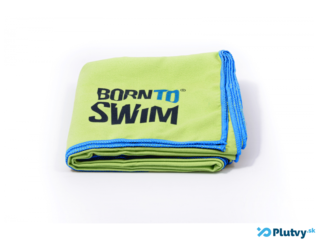 Plavecký uterák BornToSwim Microfibre towel Farba: zelená malé logo