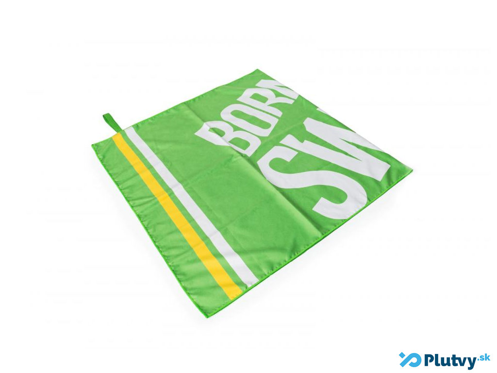 Plavecký uterák BornToSwim Microfibre towel Farba: svetlozelený veľké logo