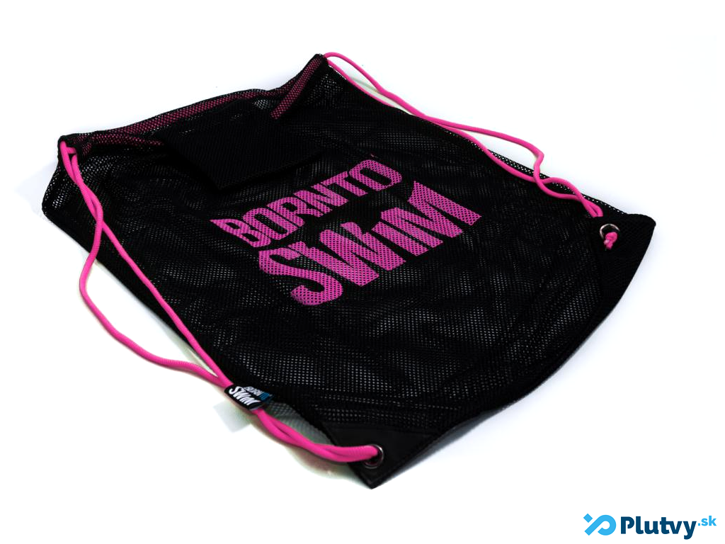 BornToSwim Mesh bag Farba: čierna ružové logo