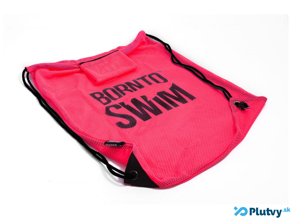 BornToSwim Mesh bag Farba: ružová čierne logo