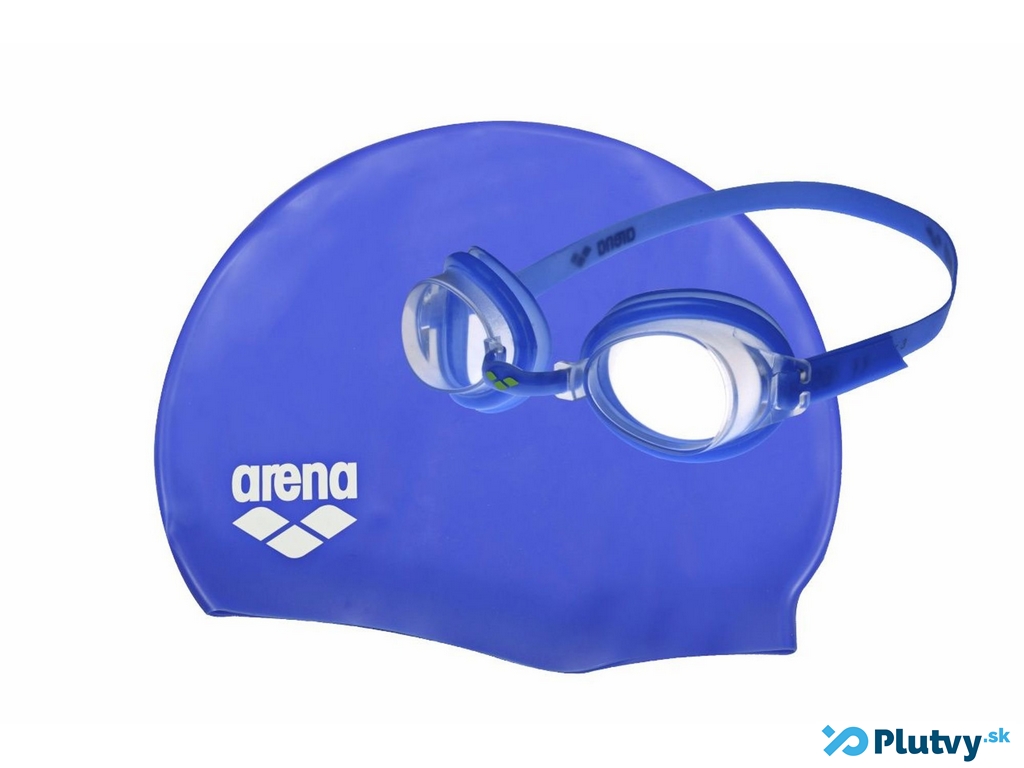 Arena Pool Set Farba: modrá Plavecké okuliare + čiapka