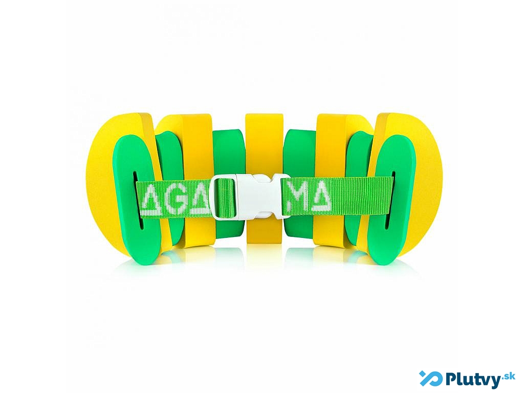 Detský plavecký pás Agama Farba: zeleno-žltá, Dlžka: 11 dielikov