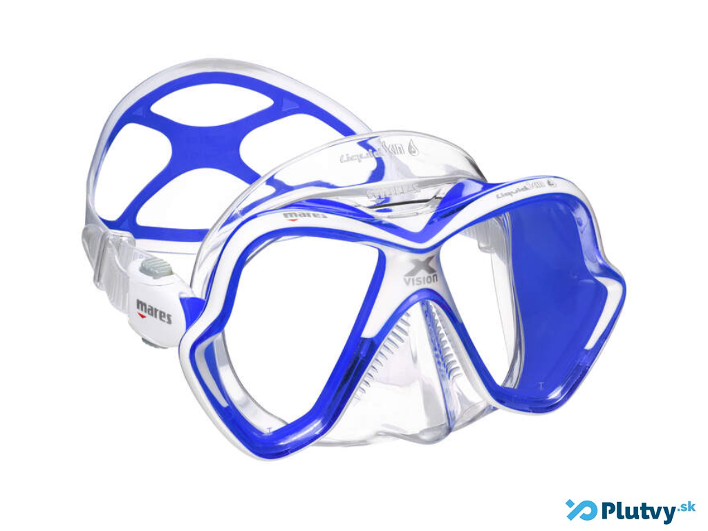 Mares X-Vision Ultra Liquid Skin Farba: modrá, Silikón: priehľadný