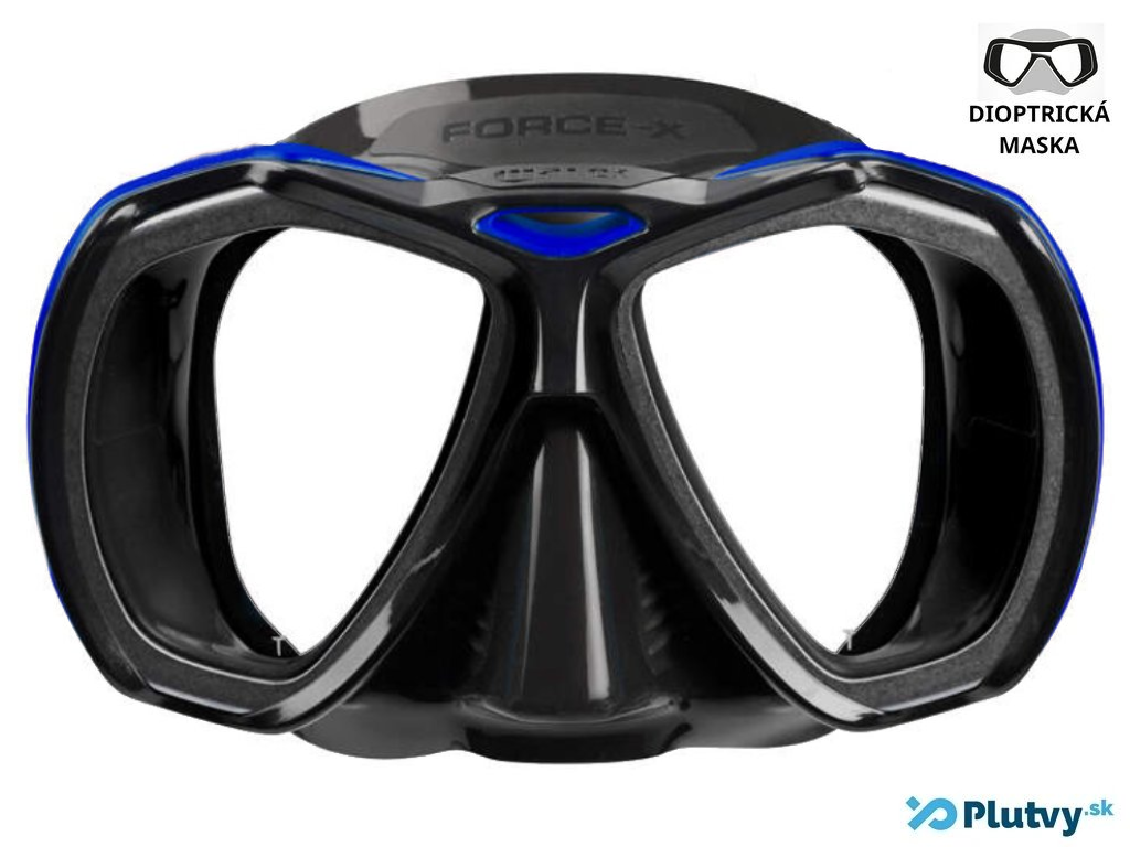 Dioptrická potápačská maska - Mares Force-X- Dioptrie: -4,5 pravá