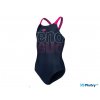 arena swim v back graphic plavky dievca tmave