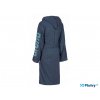 arena zupan big logo hooded robe tmavy modry