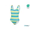 damske farebne plavky beco fresh stripes tyrkys