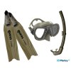 set freediving maska plutvy snorchel mares