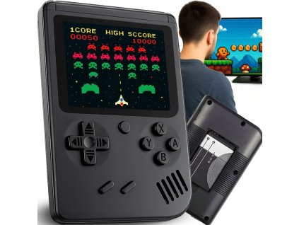 PRENOSNA MINI RETRO KONZOLE 400 KULTOVNICH HER ELEKTRONICKA HRA TV SHARE EAN GTIN 5904094220939