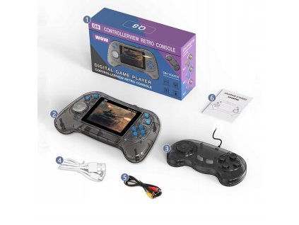 PRENOSNA KONZOLE PRO RETRO HRY 800 HER TV HERNI PODLOZKA 2 V 2 Vyrobce zadna znacka