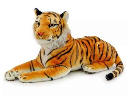 plysovy tygr lezici 49 cm andos