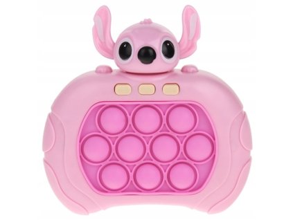Elektronická Pop It hra Stitch Speed Push – růžová
